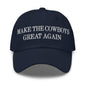 Make The Cowboys Great Again Embroidered Dad Hat - Navy
