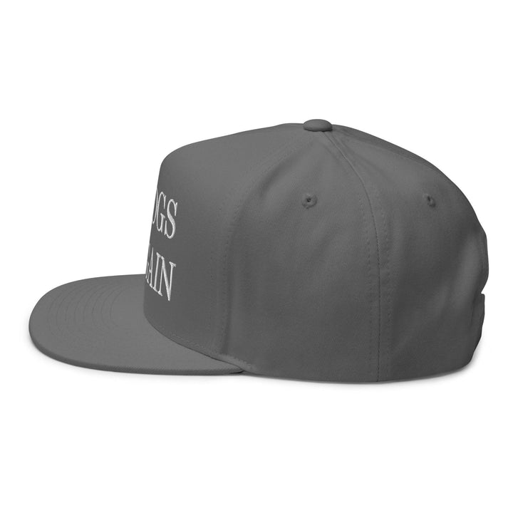 Make Dogs Safe Again Embroidered 5 Panel Flat Bill Brim Snapback Hat