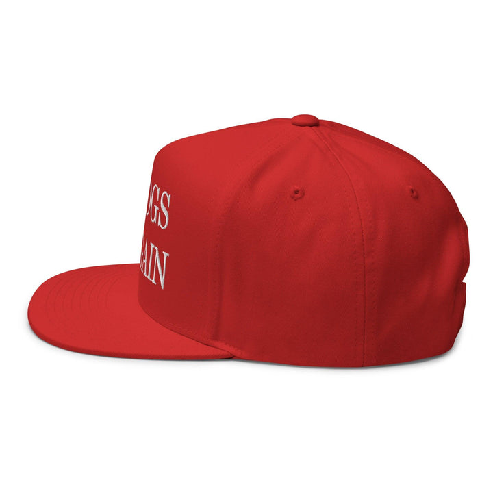 Make Dogs Safe Again Embroidered 5 Panel Flat Bill Brim Snapback Hat