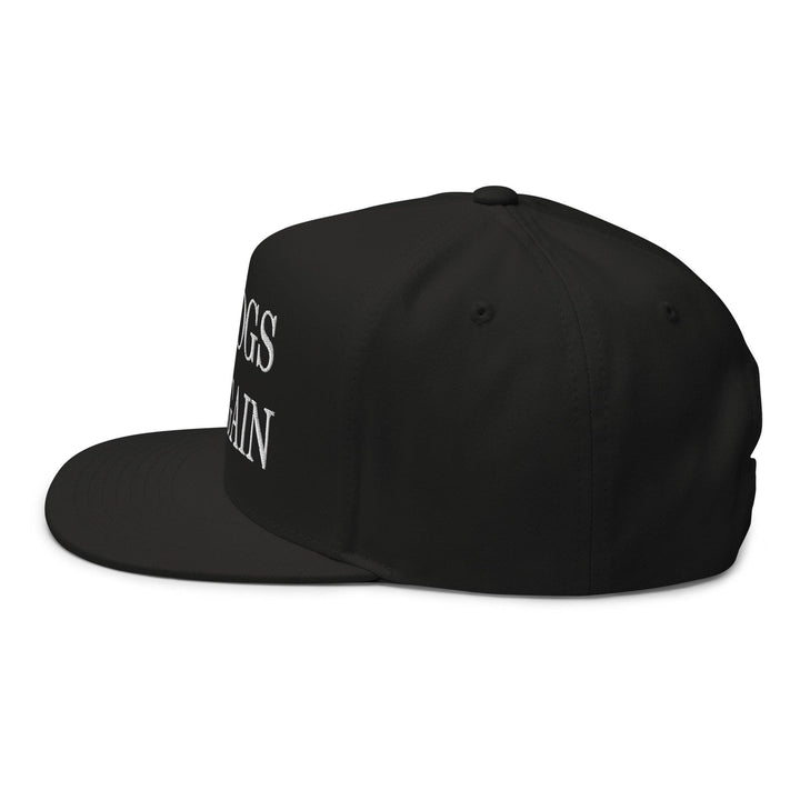 Make Dogs Safe Again Embroidered 5 Panel Flat Bill Brim Snapback Hat