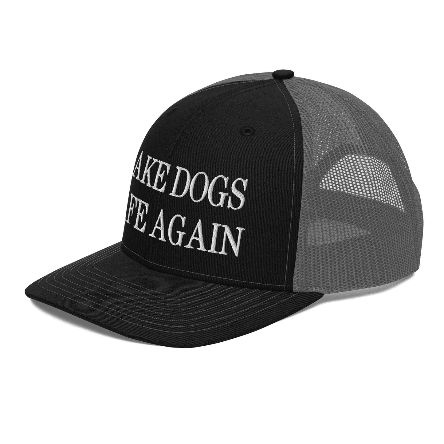 Make Dogs Safe Again Embroidered Classic Mesh Trucker Hat