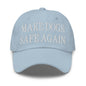 Make Dogs Safe Again Embroidered Dad Hat - Light Blue