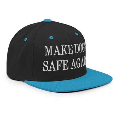 Make Dogs Safe Again Embroidered Flat Bill Brim Snapback Hat