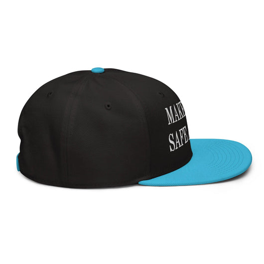 Make Dogs Safe Again Embroidered Flat Brim Bill Snapback Hat