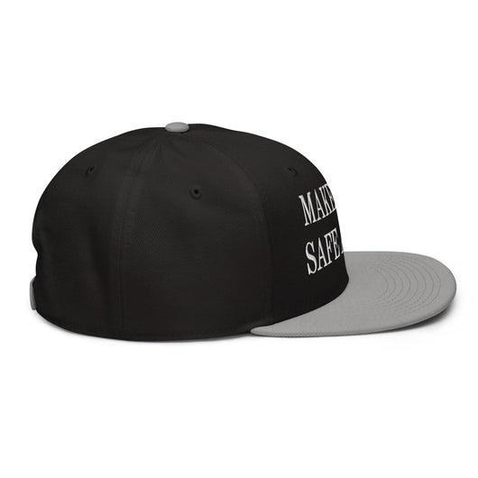 Make Dogs Safe Again Embroidered Flat Brim Bill Snapback Hat