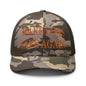 Make Dogs Safe Again Embroidered Orange Camo Trucker Hat - Camo/Olive