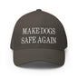 Make Dogs Safe Again Embroidered Stretch Fit Baseball Hat - Dark Grey / S/M