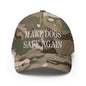 Make Dogs Safe Again Embroidered Stretch Fit Baseball Hat - Multicam Green / S/M
