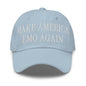 Make Us Emo Again Embroidered Dad Hat - Light Blue