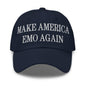 Make Us Emo Again Embroidered Dad Hat - Navy