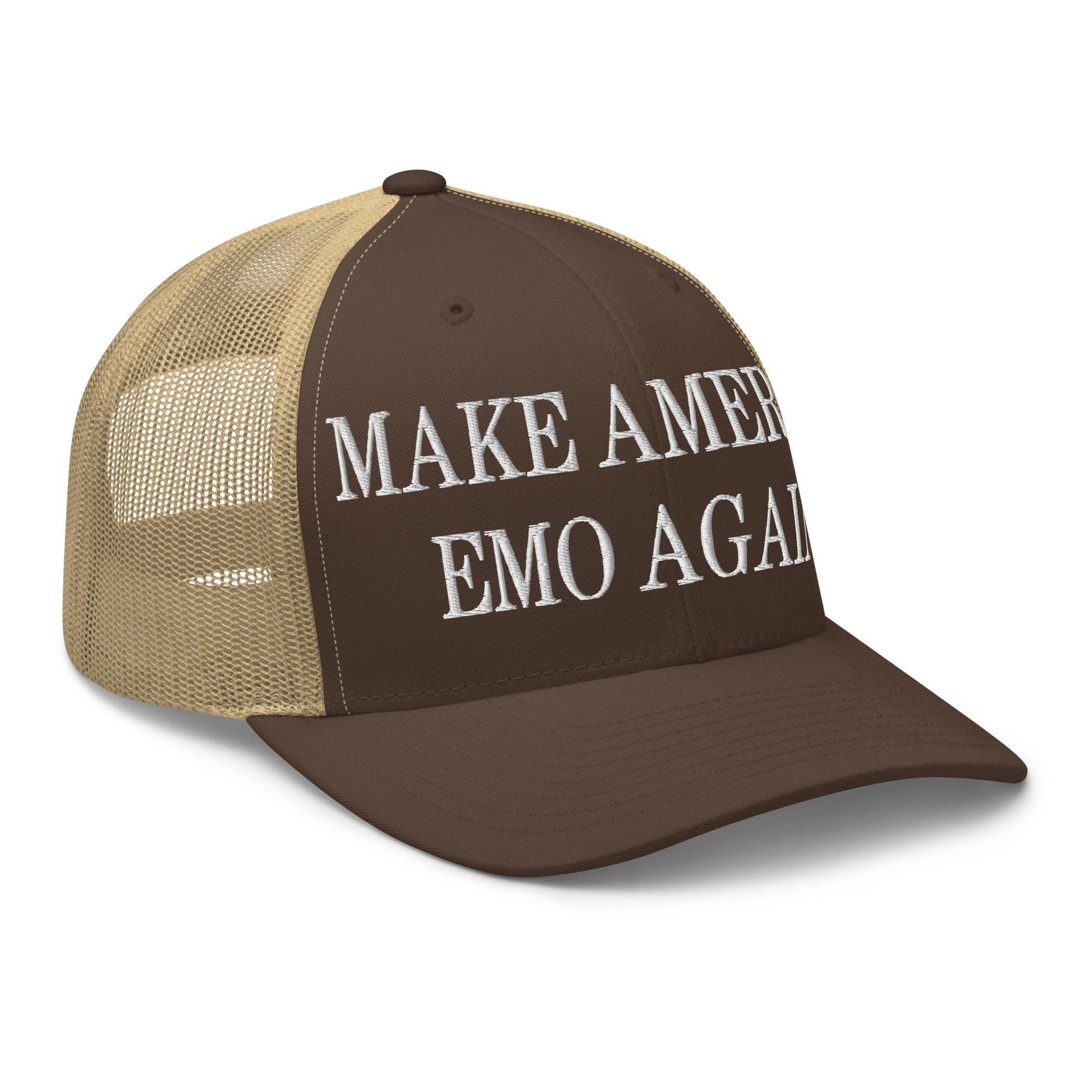 Make Us Emo Again Embroidered Mesh Trucker Hat
