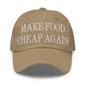 Make Food It Again Embroidered Dad Hat - Khaki