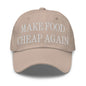Make Food It Again Embroidered Dad Hat - Stone