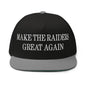 Make Them Great Again Embroidered 5 Panel Flat Bill Brim Snapback Hat - Black/ Grey