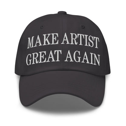 Make Us Great Again Embroidered Dad Hat - Dark Grey