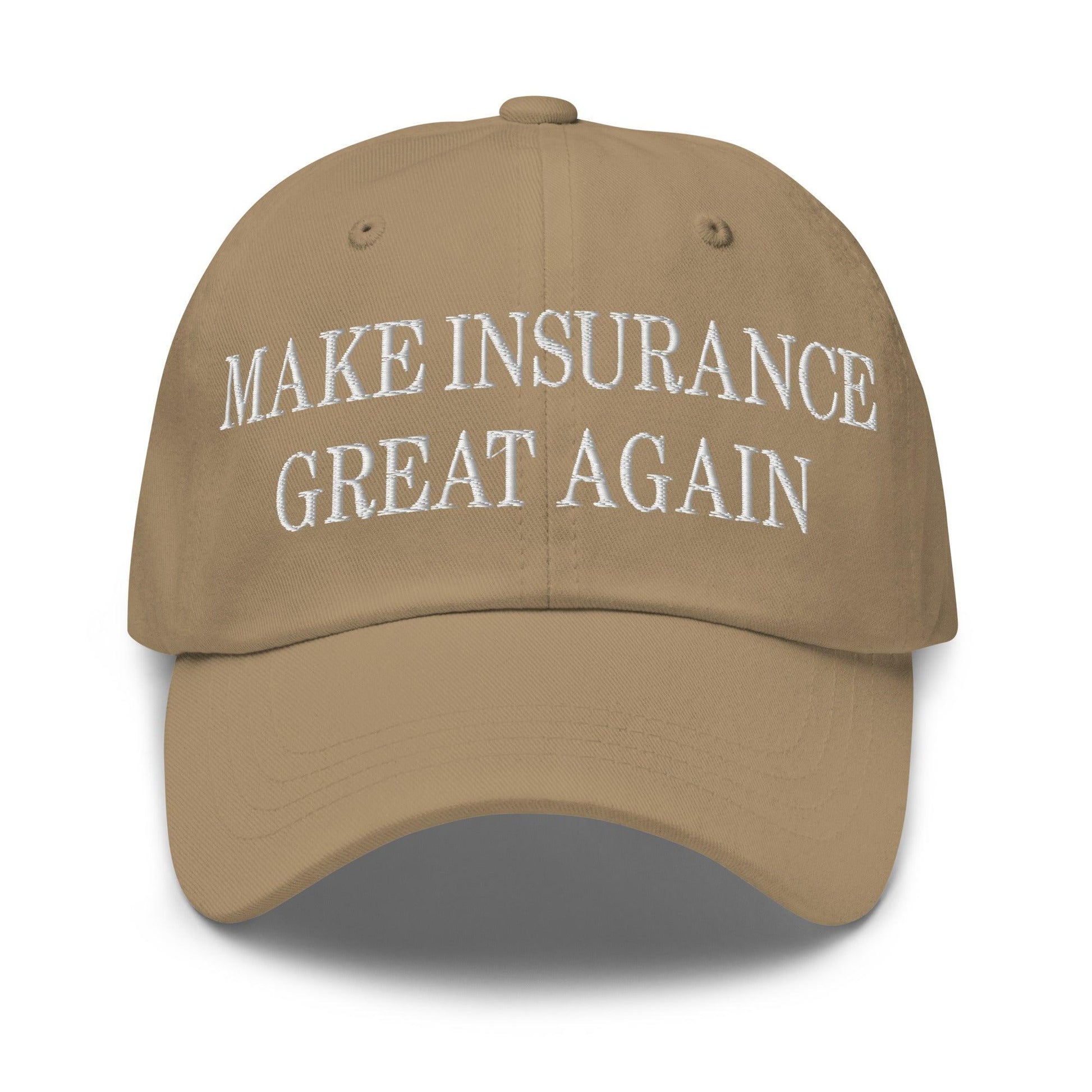 Make It Great Again Embroidered Dad Hat - Khaki