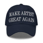 Make Us Great Again Embroidered Dad Hat - Navy