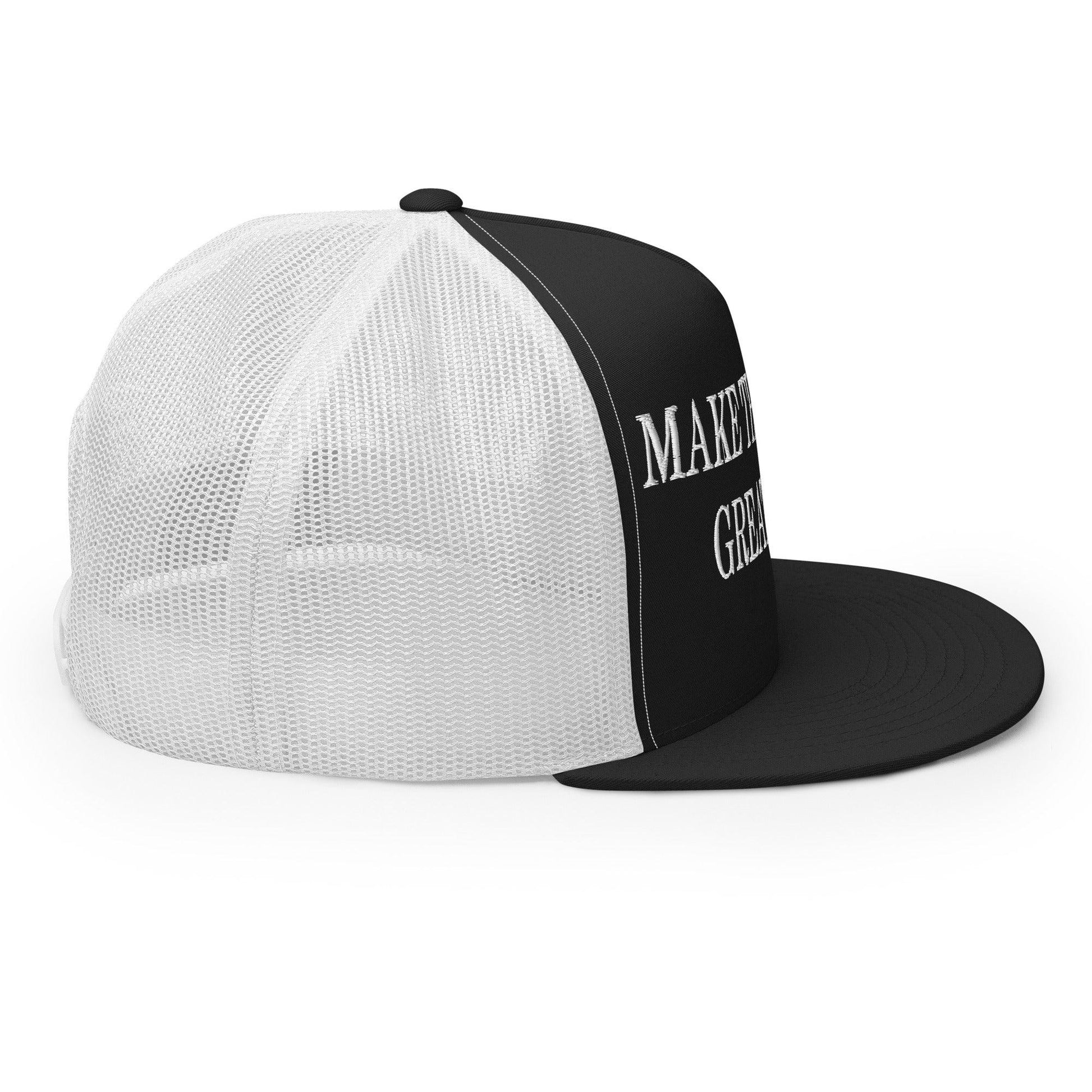 Make Them Great Again Embroidered Mesh Flat Bill Brim Trucker Hat