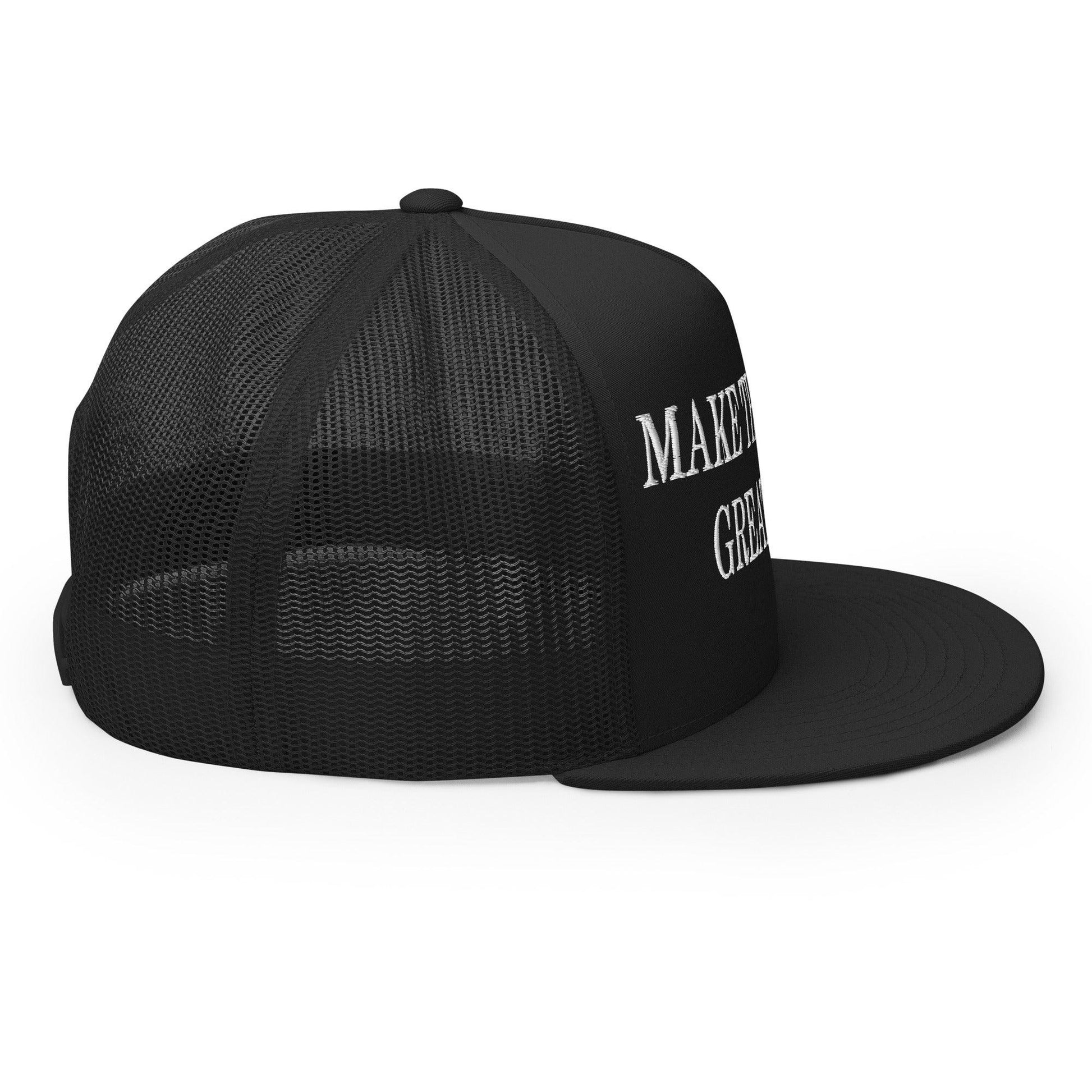 Make Them Great Again Embroidered Mesh Flat Bill Brim Trucker Hat