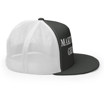 Make Them Great Again Embroidered Mesh Flat Bill Brim Trucker Hat