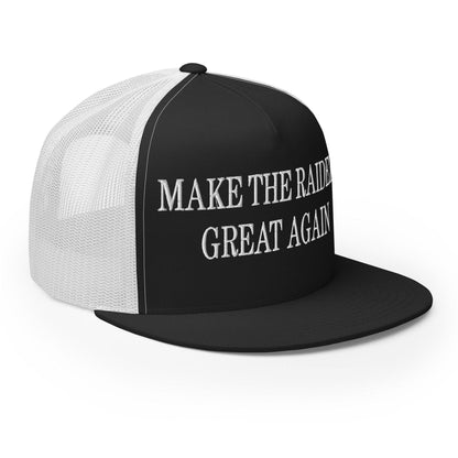 Make Them Great Again Embroidered Mesh Flat Bill Brim Trucker Hat