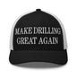 Make Them Great Again Embroidered Mesh Trucker Hat - Black/ White