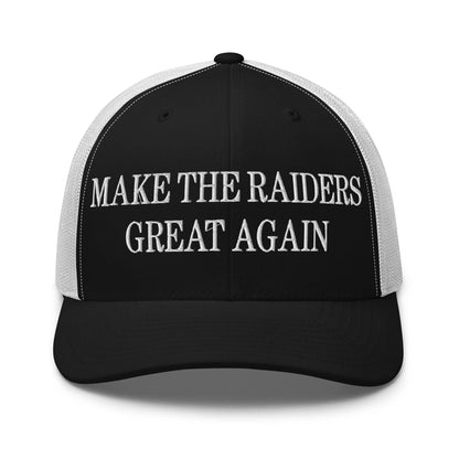 Make Them Great Again Embroidered Mesh Trucker Hat - Black/ White