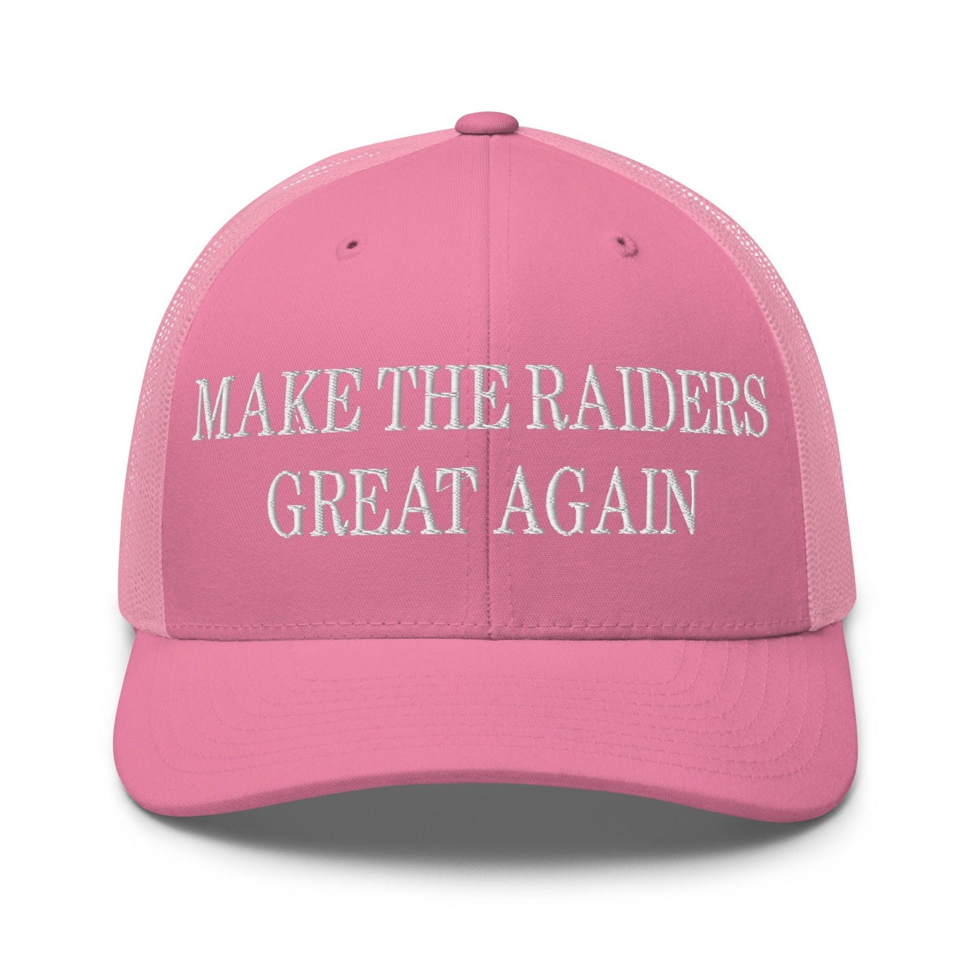 Make Them Great Again Embroidered Mesh Trucker Hat - Pink