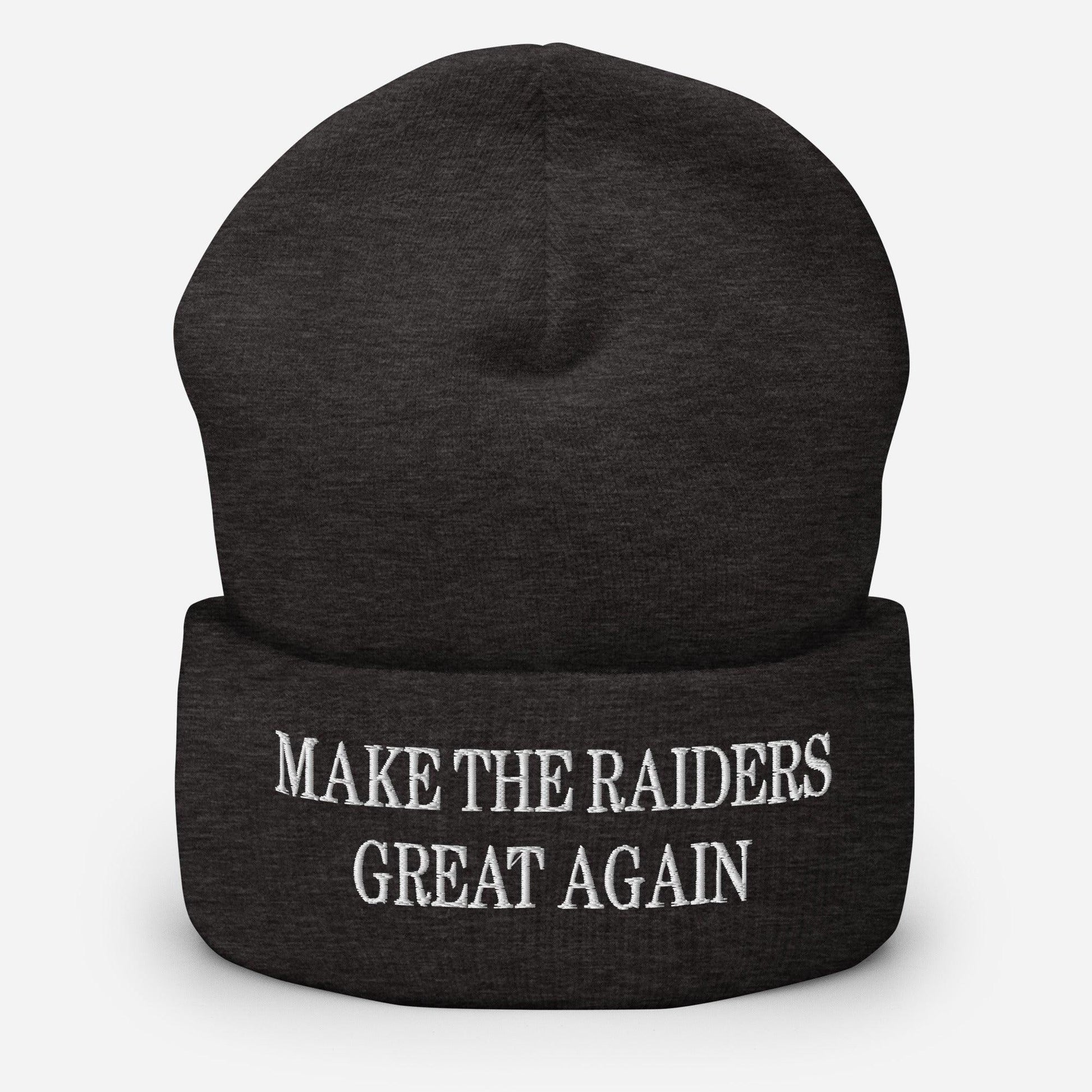 Make Them Great Again Knit Cuffed Beanie - Dark Grey