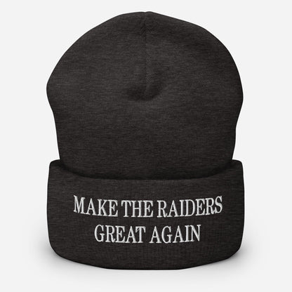 Make Them Great Again Knit Cuffed Beanie - Dark Grey