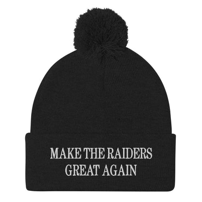 Make Them Great Again Knit Pom Beanie - Black