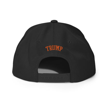 Make Us Great Again MAGA Halloween Flat Bill Brim Snapback Hat - Black - Headwear