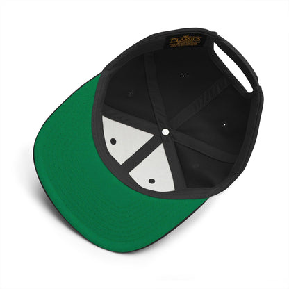 Make Us Great Again MAGA Halloween Flat Bill Brim Snapback Hat - Black - Headwear