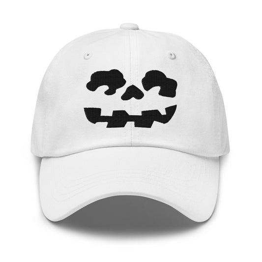 Make Us Great Again MAGA Skull Halloween Dad Hat - White / Ghost Face only - Headwear