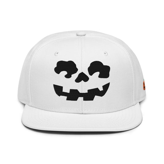 Make Us Great Again MAGA Skull Halloween Flat Bill Brim High Crown Snapback Hat - Headwear