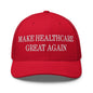 Make Healthcare Great Again Embroidered Mesh Trucker Hat - Red