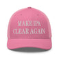 Make IPA Clear Again Embroidered Mesh Trucker Hat - Pink
