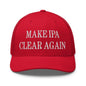 Make IPA Clear Again Embroidered Mesh Trucker Hat - Red