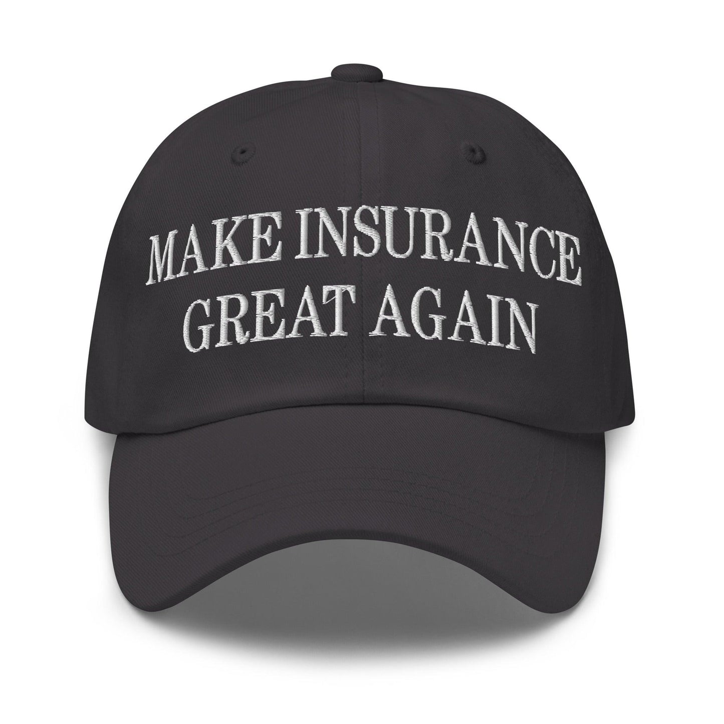 Make It Great Again Embroidered Dad Hat - Dark Grey