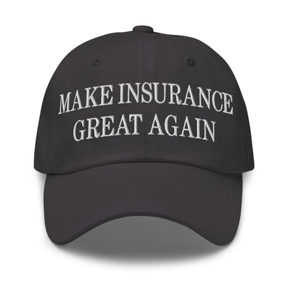 Make It Great Again Embroidered Dad Hat - Dark Grey