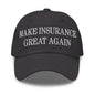 Make It Great Again Embroidered Dad Hat - Dark Grey