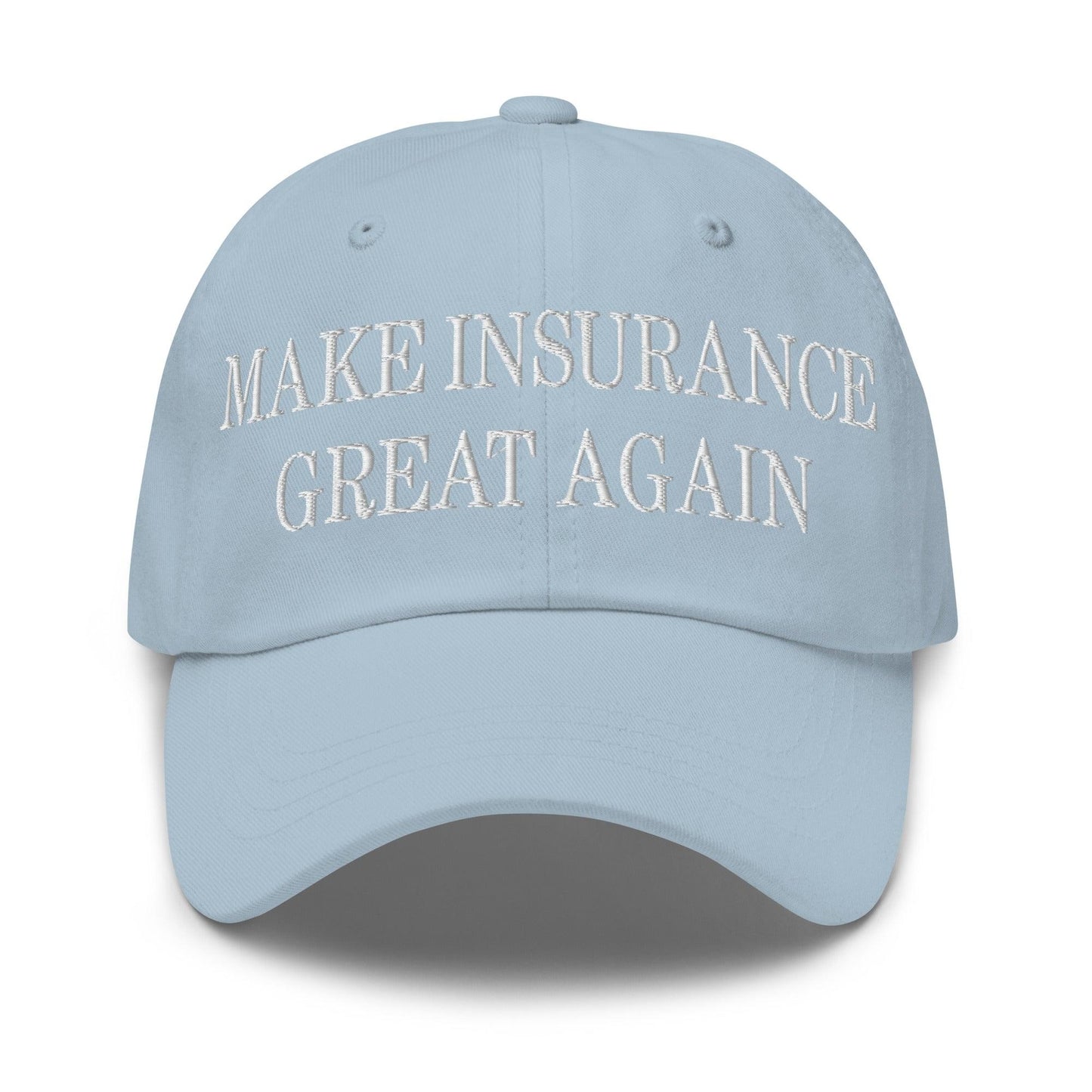 Make It Great Again Embroidered Dad Hat - Light Blue