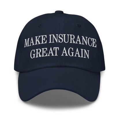 Make It Great Again Embroidered Dad Hat - Navy