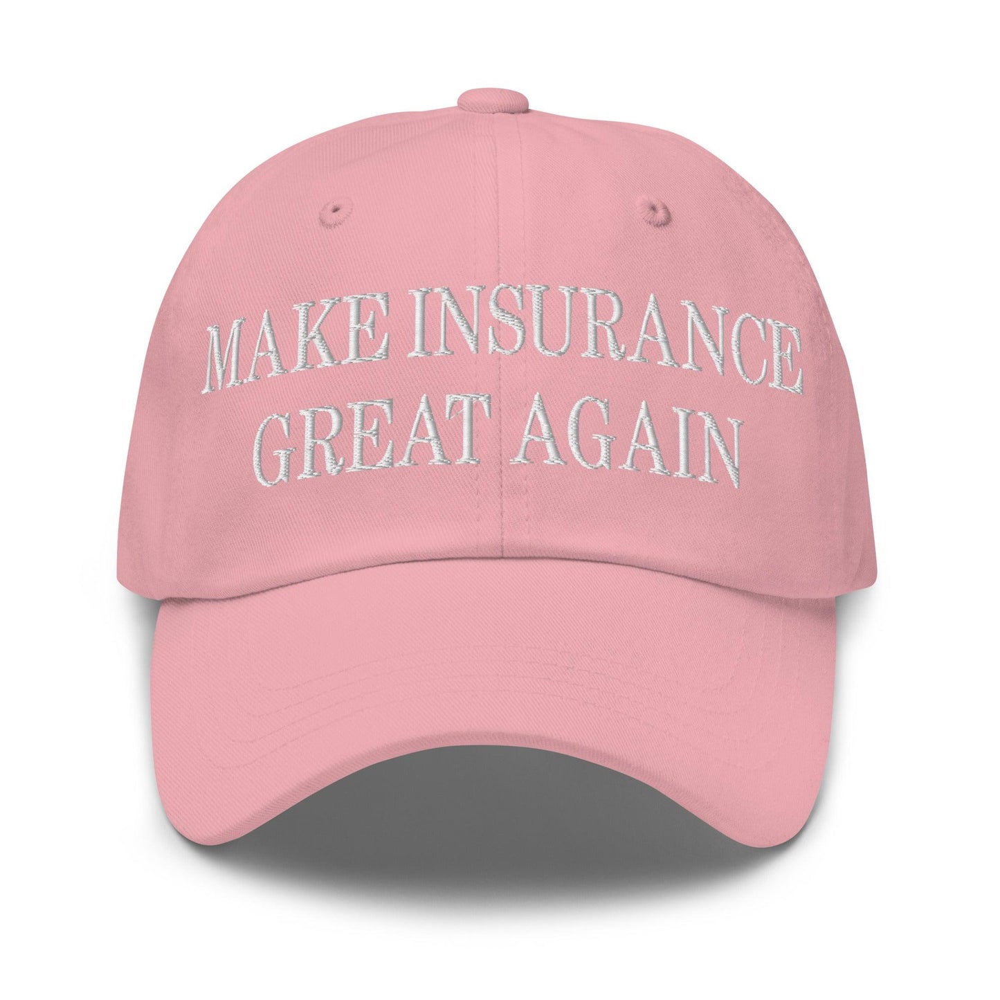 Make It Great Again Embroidered Dad Hat - Pink