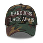 Make Jobs Black Again Embroidered Dad Hat - Green Camo