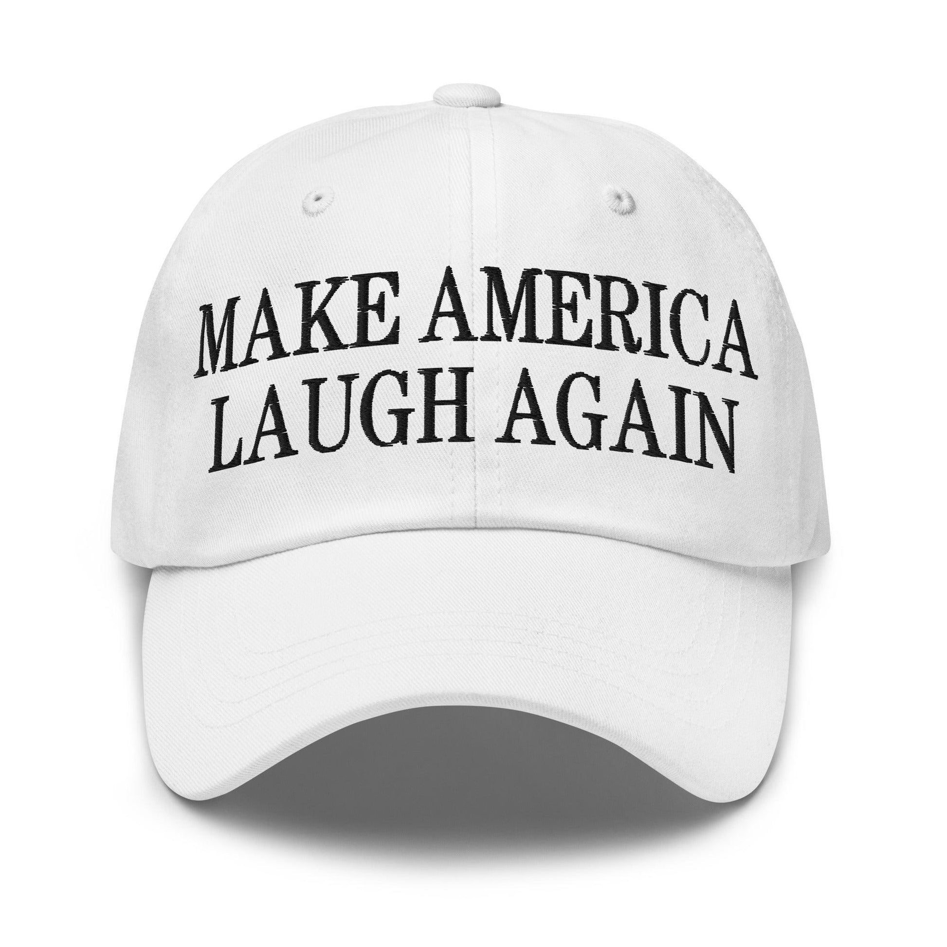 Make Us Laugh Again Dad Hat - White