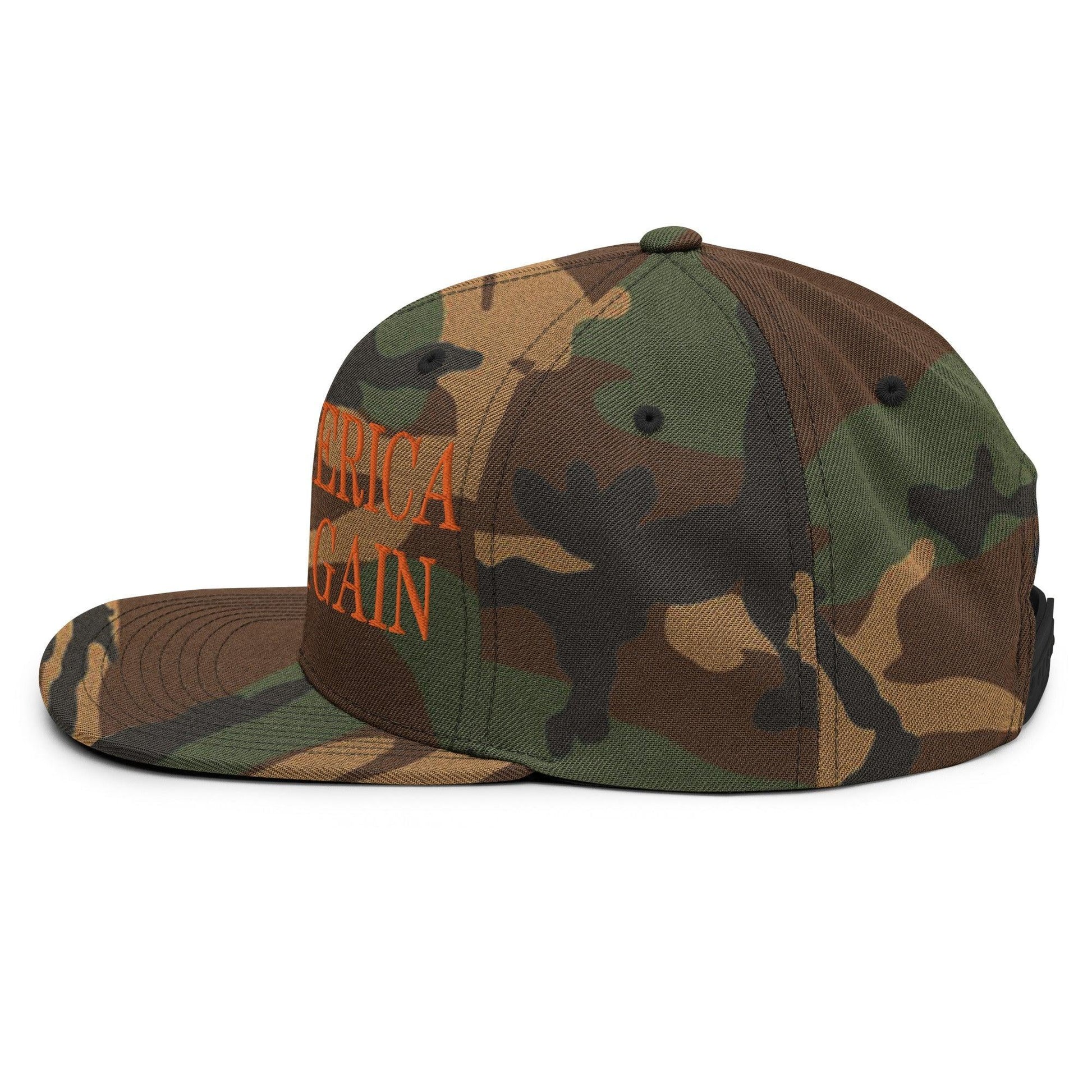 Make Us Laugh Again Flat Bill Brim Snapback Hat
