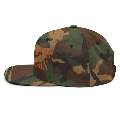Make Us Laugh Again Flat Bill Brim Snapback Hat