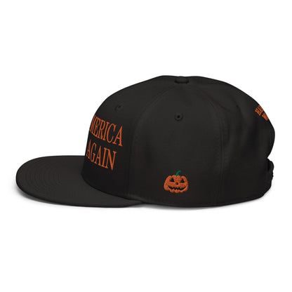 Make Us Laugh Again MALA Halloween Embroidered Flat Bill Brim High Crown Snapback Hat