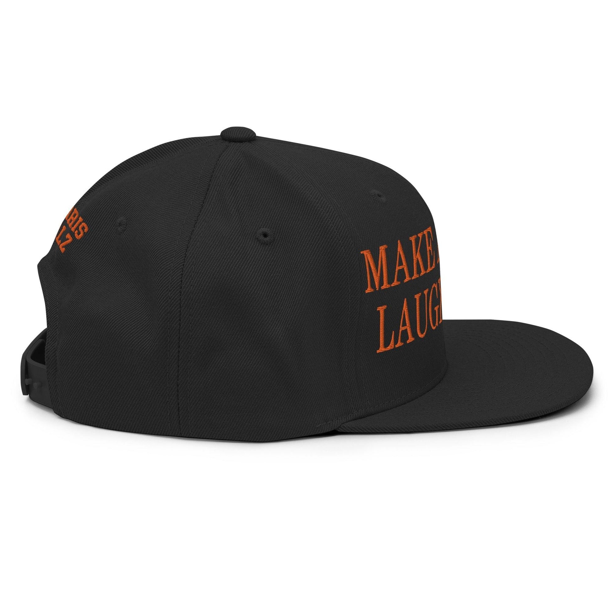Make Us Laugh Again MALA Halloween Embroidered Flat Bill Brim Snapback Hat